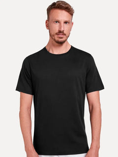 Camiseta Individual Comfort Pima Soft Touch Logo Preta