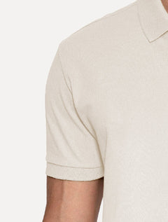 Polo Aramis Masculina Regular Basic Piquet Surton Mono Logo Areia