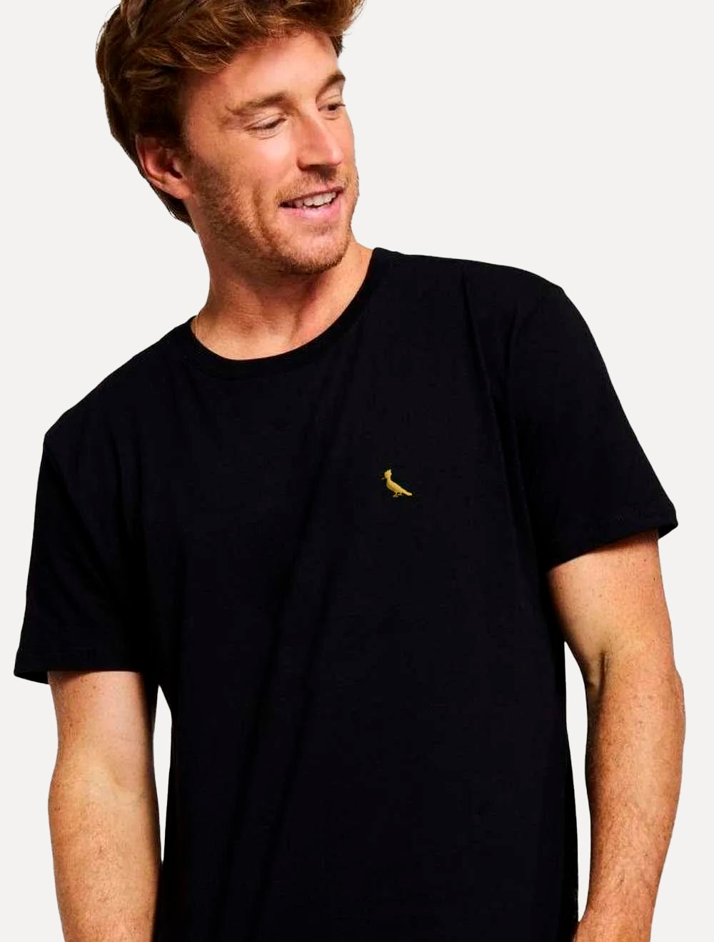 Camiseta Reserva Masculina Basic Yellow Woodpecker Preta