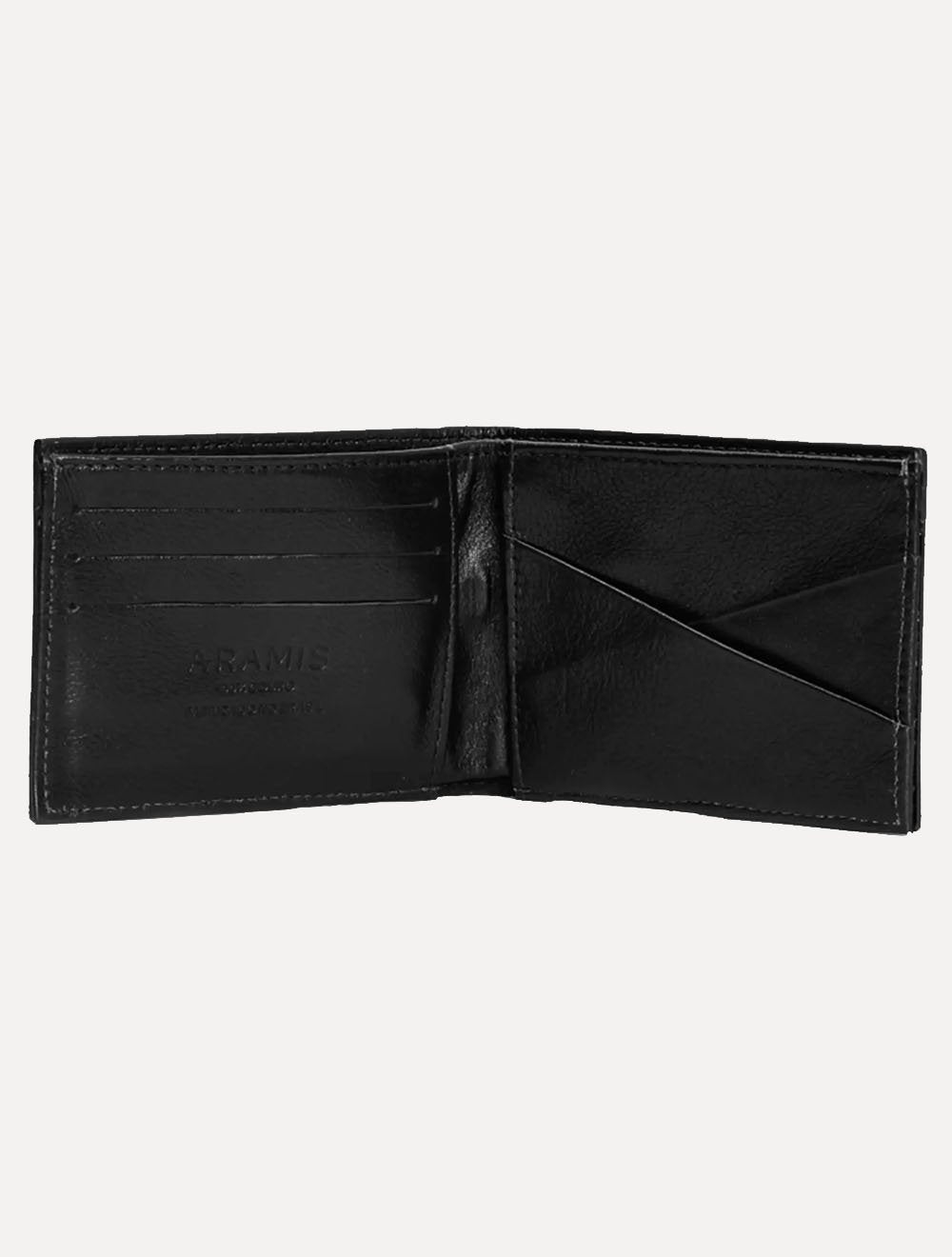 Carteira Aramis Masculina Couro Stripes Preta