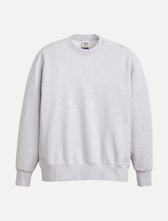 Moletom Levis Masculino Crewneck Authentic Logo Poster Cinza Mescla