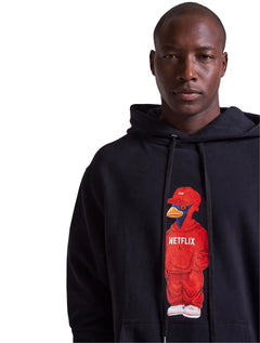 Moletom Reserva Masculino Hoodie Netflix Woodpecker Preto