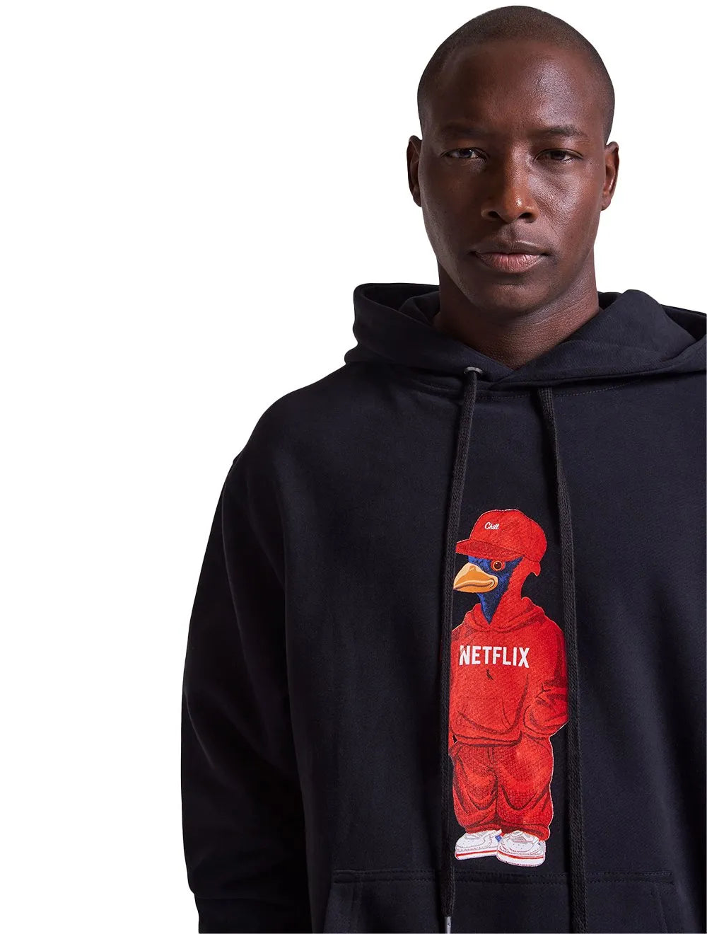 Moletom Reserva Masculino Hoodie Netflix Woodpecker Preto