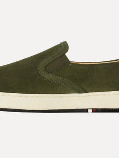Tênis Osklen Masculino Slip On Bossanova Camurça Verde Escuro