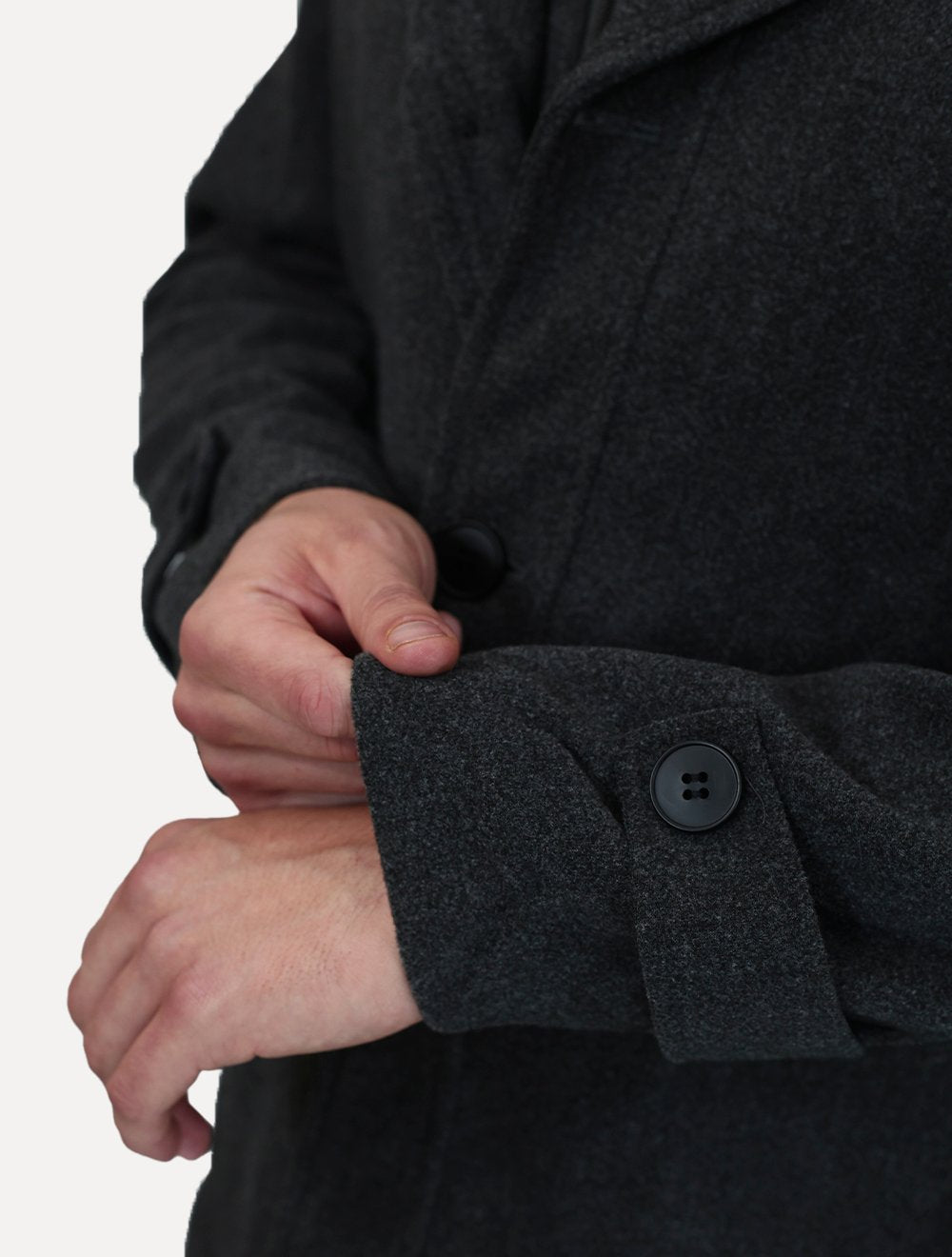 Casaco Dixen Blazer Gola Removível Cinza