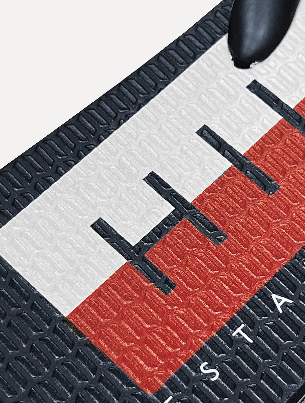 Chinelo Tommy Hilfiger Silk Flag Logo Beach Rubber Azul Marinho