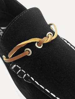Docksider Nautica Masculino Suede Preto
