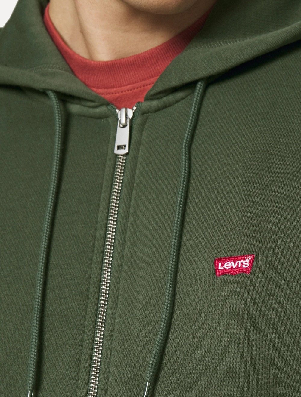 Moletom Levis Masculino Full Zip Hoodie Icon Verde