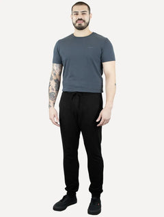 Calça Calvin Klein Jeans Masculina Moletom Re Issue Logo Preta