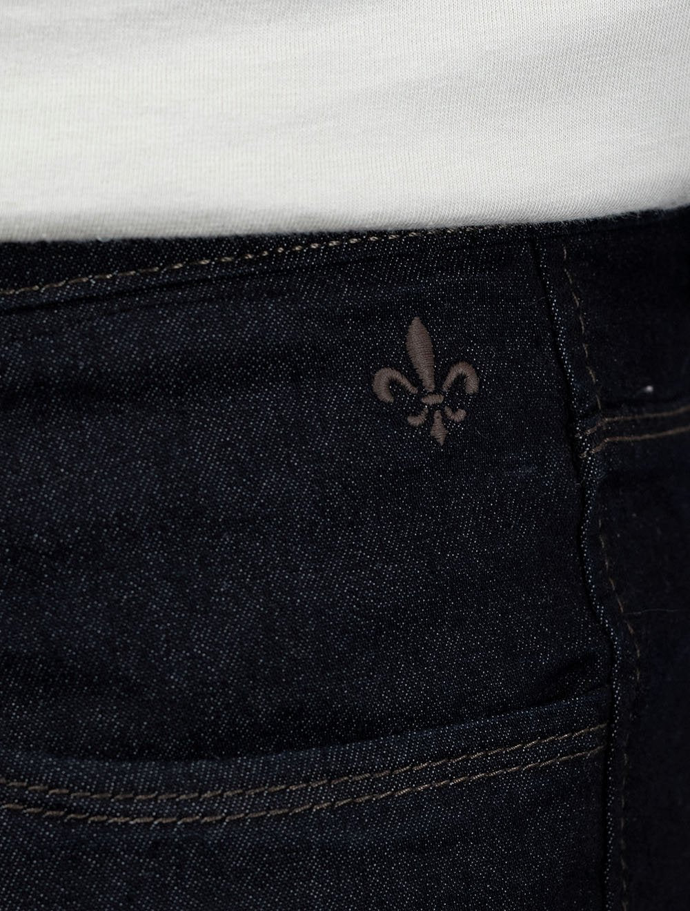 Calça Dudalina Jeans Masculina Concept Stretch Five Pockets Browm Icon Escura