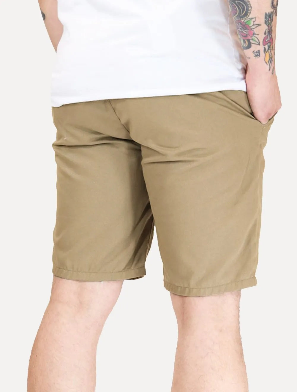 Bermuda Levis Masculina Sarja Chino Straight Areia