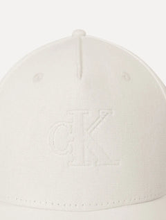 Boné Masculino 5 Gomos Embossed Calvin Klein Jeans Off White
