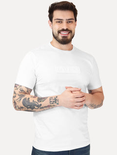 Camiseta Guess Masculina Los Angeles Embroidery Logo Branco