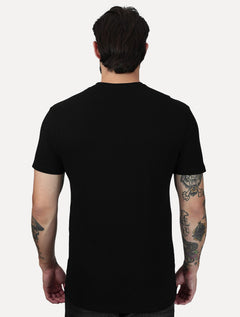 Camiseta Ellus Masculina Viscose Piquet Classic Signature Preta