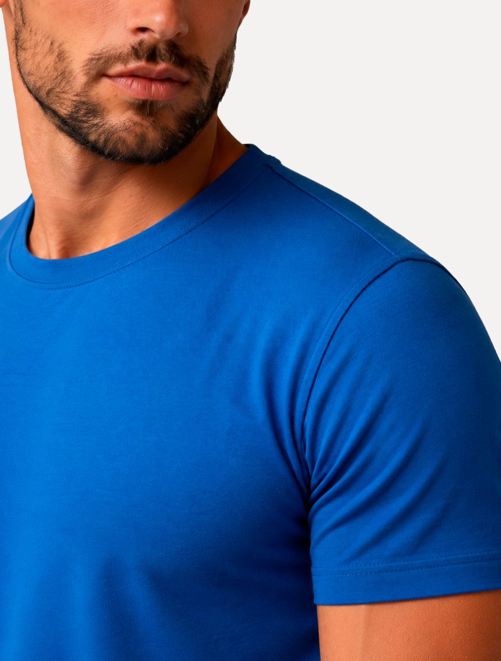 Camiseta Levis Masculina Slim Tag Sleeve Lisa Azul