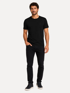 Camiseta Dudalina Masculina Essentials Modal Logo Preta