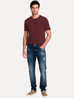 Camiseta John John Masculina Regular Fit Cleans Vinho