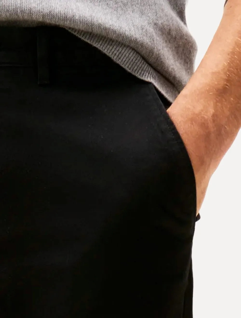 Calça Tommy Hilfiger Masculina Straight Fit Denton Essential Preta