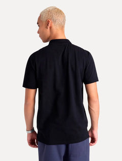 Polo Tommy Jeans Masculina Regular Classic Flag Badge Preta