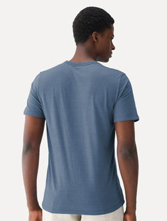 Camiseta Dudalina Masculina Basic Sobretinta Mono Icon Azul Marinho