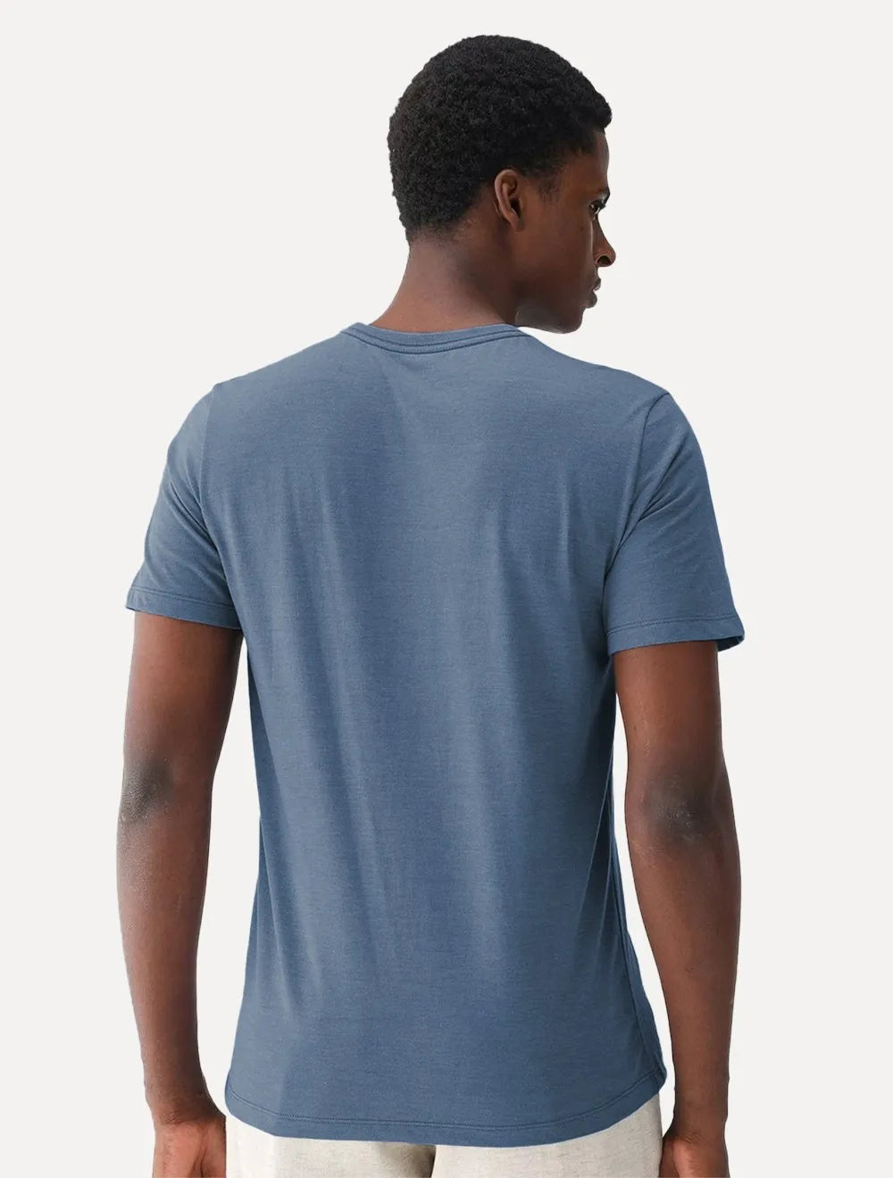 Camiseta Dudalina Masculina Basic Sobretinta Mono Icon Azul Marinho