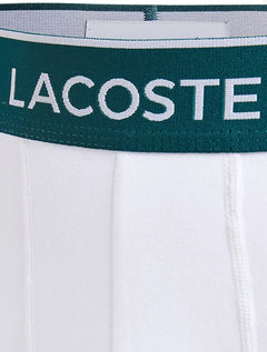 Cueca Lacoste Trunk Boxer Lettered Waist Branca 1UN
