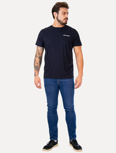 Camiseta Columbia Masculina Light Logo Azul Marinho