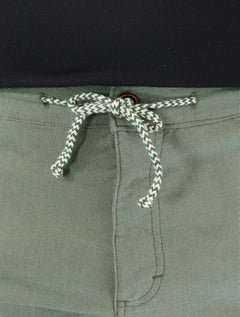 Bermuda Aramis Masculina Chino Cotton Sarja Cadarço Verde Mescla