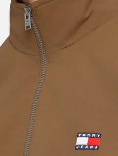 Jaqueta Tommy Jeans Masculina Essential Padded Logo Collar Marrom