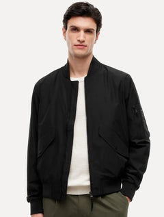 Jaqueta Tommy Hilfiger Regulat Ft Packable Bomber Preto