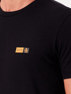 Camiseta Original Penguin Masculina Slim Rubber Logo Preta
