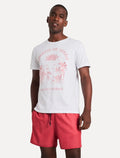 Short Reserva Masculino D'Água Beachwear Texture Vermelho Cereja