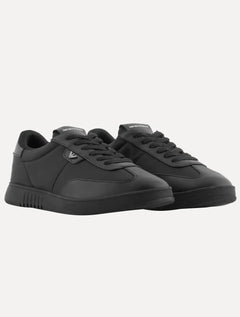 Tênis Empório Armani Masculino Nylon Logo Águia Preto
