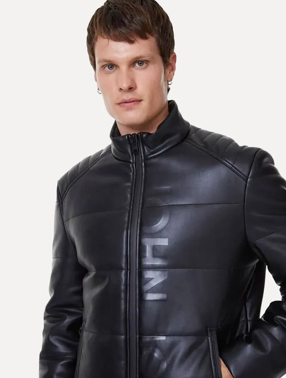 Jaqueta John John Masculina Reta Alex Logo Preta