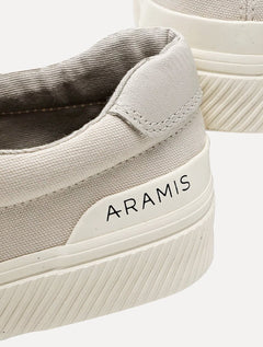 Tênis Aramis Masculino Daily Slip Canvas Cáqui Claro
