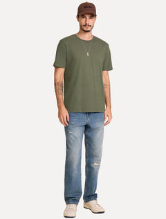 Camiseta John John Masculina Regular Fit Basic Lisa Verde Militar