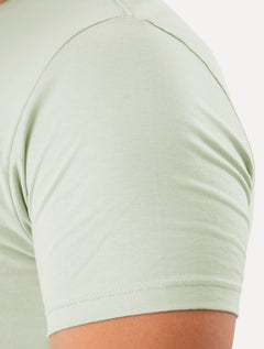 Camiseta Guess Masculina Big Logo Los Angeles Bordado Verde Claro