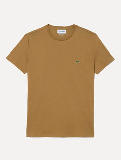 Camiseta Lacoste Masculina Jersey Pima Cotton Marrom