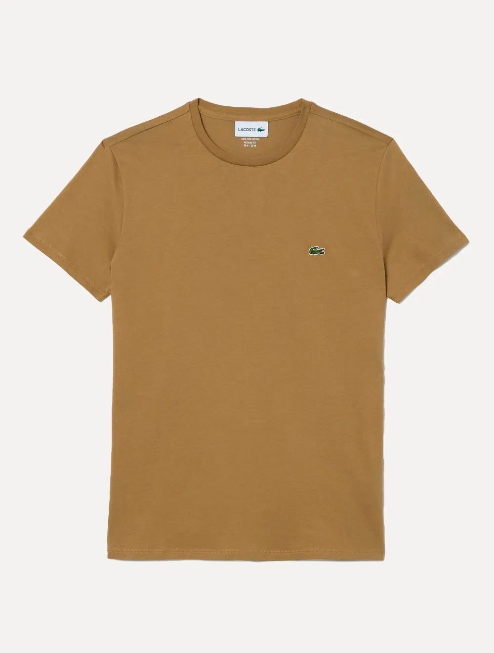Camiseta Lacoste Masculina Jersey Pima Cotton Marrom