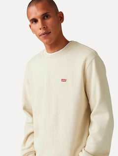 Moletom Levis Masculino Crewneck Original Housemark Cáqui Claro