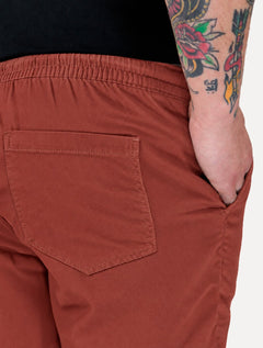 Short Calvin Klein Jeans Masculino Color Cós Elástico Black Logo Laranja