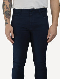 Calça Reserva Jeans Masculina Skinny Color Five Pockets Azul Marinho