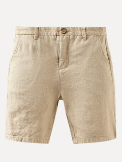 Bermuda Reserva Infantil Casual Linho Areia
