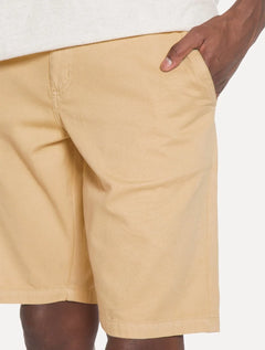 Bermuda Aramis Masculina Sarja Chino Cós Chambray Cáqui Claro