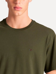 Camiseta Tommy Hilfiger Masculina Essential Cotton Verde Militar