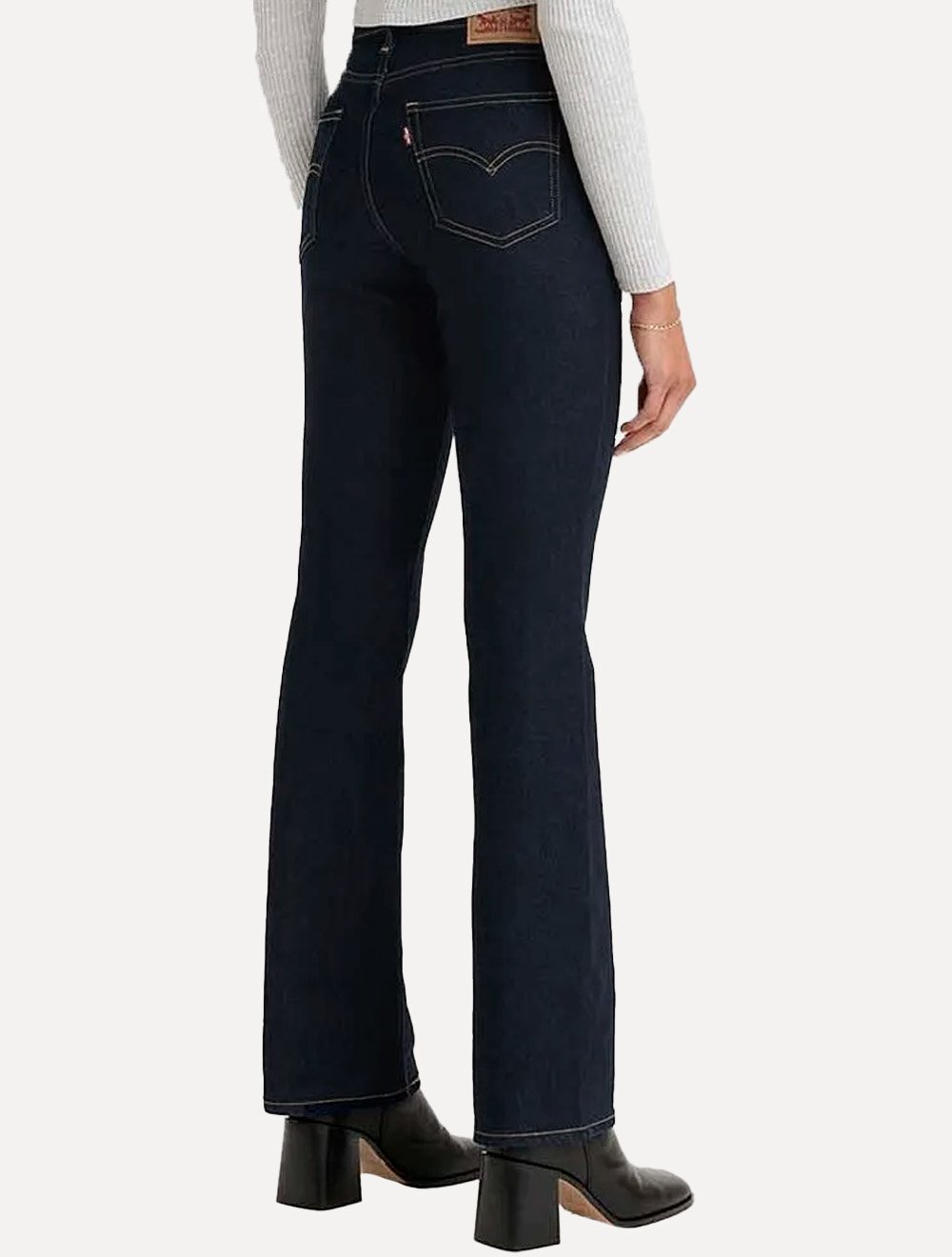 Calça Levis Jeans Feminina 725 High Rise Bootcut Azul Escuro