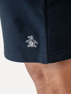 Bermuda Original Penguin Masculina Moletom Slim Patch Azul Marinho