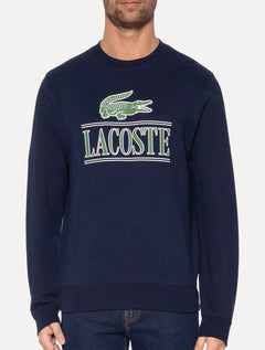Moletom Lacoste Masculino Cotton Plush Branded Jogger Azul Marinho