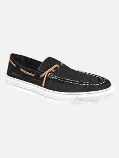 Docksider Nautica Masculino Suede NoBuck Preto