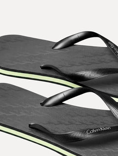 Chinelo Calvin Klein Swimwear CK Monogram Preto